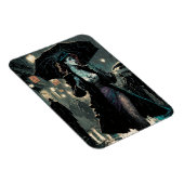 Magnet Flexible Une femme vintage dans la pluie (Côté Droit)
