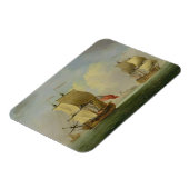 Magnet Flexible Une foulée anglaise et une frégate dans une brise  (Côté Gauche)