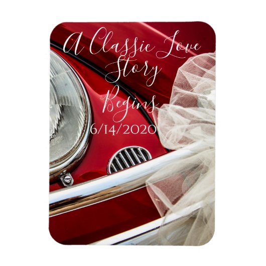 Magnet Flexible Une histoire classique d'amour de voiture sauver l (Vertical)