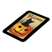 Magnet Flexible Une joyeuse Halloween par Ellen Clapsaddle, Chat V (Côté Gauche)