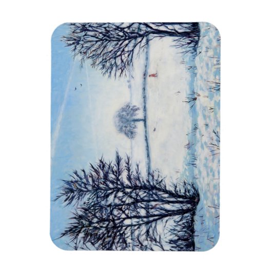 Magnet Flexible Une marche hivernale (Vertical)