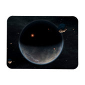 Magnet Flexible Une Planète Comme La Terre Riche En Carbone Et Sèc (Horizontal)