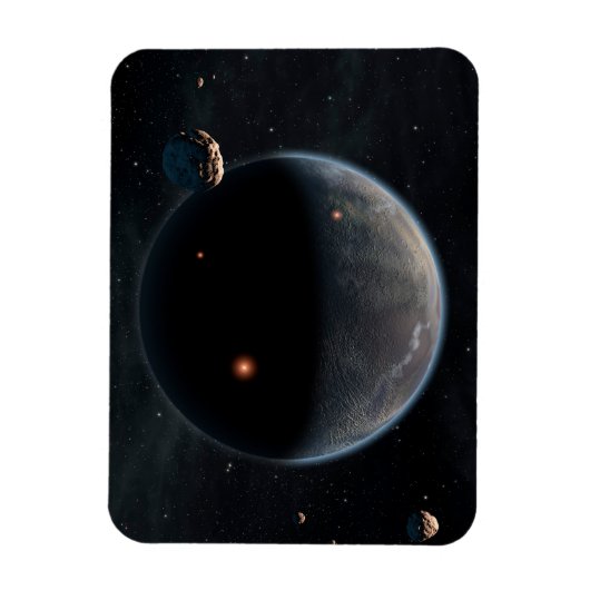 Magnet Flexible Une Planète Comme La Terre Riche En Carbone Et Sèc (Vertical)