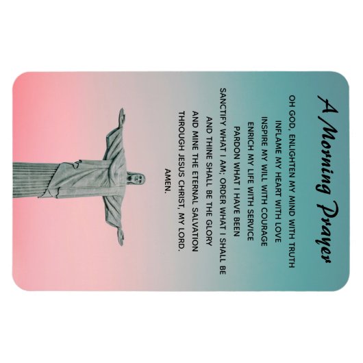 Magnet Flexible Une prière du matin (Horizontal)