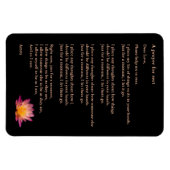 Magnet Flexible Une prière pour le repos, aimant frigo spirituel (Horizontal)