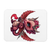 Magnet Flexible Une queue de coeur Bébé Dragon Rouge Saint-Valenti (Horizontal)