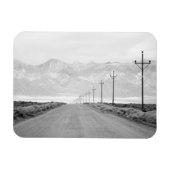 Magnet Flexible Une route solitaire et des lignes électriques | Mo (Horizontal)