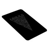 Magnet Flexible Une tranche typographique de Pi (Côté Droit)