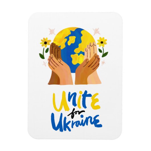 Magnet Flexible Une unité mondiale pour l'Ukraine (Vertical)