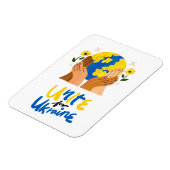 Magnet Flexible Une unité mondiale pour l'Ukraine (Côté Gauche)
