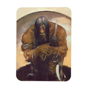 Magnet Flexible Une vieille montagne Troll