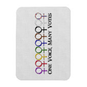 Magnet Flexible Une voix, beaucoup de voix (Vertical)