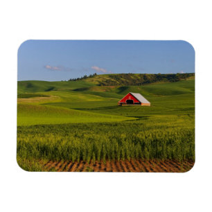 Magnet Flexible Une vue panoramique d'une grange à Moscou Idaho.