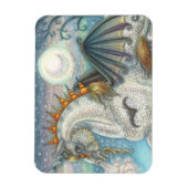 MAGNET FLEXIBLE UNICORNE DE HALLOWEEN GOTHIQUE AVEC AILES DE MAIN, (Vertical)