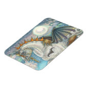 MAGNET FLEXIBLE UNICORNE DE HALLOWEEN GOTHIQUE AVEC AILES DE MAIN, (Côté Gauche)