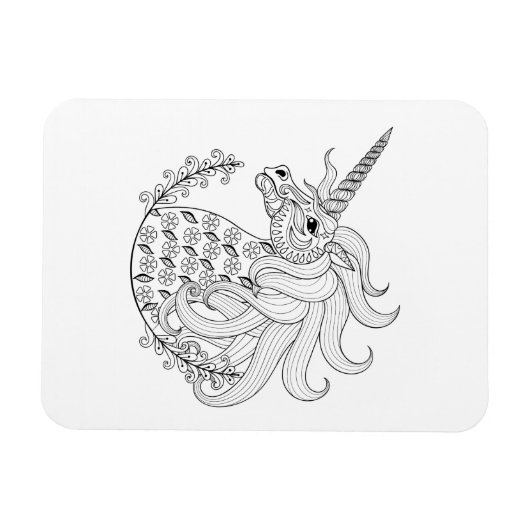 Magnet Flexible Unicorne inspirée (Horizontal)