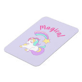 Magnet Flexible Unicorne magique avec Rainbow Shooting Star (Côté Gauche)
