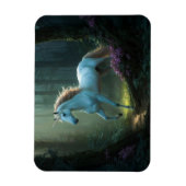 Magnet Flexible Unicorne magique en forêt enchantée (Vertical)