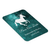 Magnet Flexible Unicorne turquoise Enregistrer L'Aimant Date (Côté Droit)