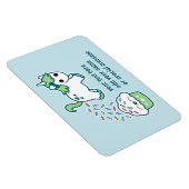 Magnet Flexible Unicorne verte de caca (Côté Droit)