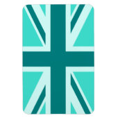 Magnet Flexible Union Jack 2 turquoise et sarcelle (Vertical)