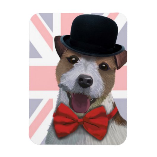 Magnet Flexible Union Jack Jack Russell (Vertical)