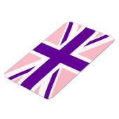 Magnet Flexible Union Jack rose violet (Côté Gauche)