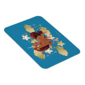 Magnet Flexible Unique aux étoiles et aux nuages Unicorne (Côté Droit)