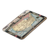 Magnet Flexible United States Map Ship the Skyway via Air Express (Côté Gauche)