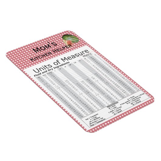 Magnet Flexible Unités de mesure Conception de pastèque (Côté Droit)