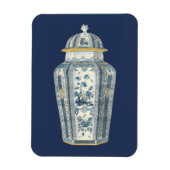 Magnet Flexible Urne asiatique décorative en bleu et blanc (Vertical)