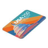 Magnet Flexible USA 250 Birthday Capital - America Celebration (Côté Gauche)