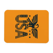 Magnet Flexible USA Eagle Patriotic Desig - Style Etoile et Stripe (Horizontal)