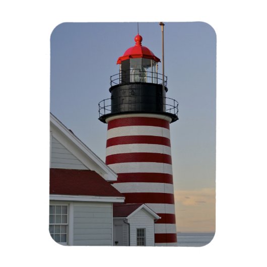 Magnet Flexible USA, Maine, Lubec. West Quoddy Head Lighthouse (Vertical)