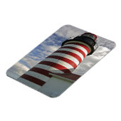 Magnet Flexible USA, Maine, Lubec. West Quoddy Head LIghthouse (Côté Gauche)