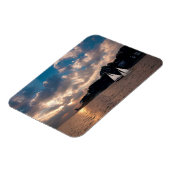 Magnet Flexible USA, Massachusetts. Sunset (Côté Gauche)