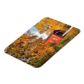 Magnet Flexible USA, Oregon. Pont Couvert De Shimanek Le Matin (Côté Gauche)