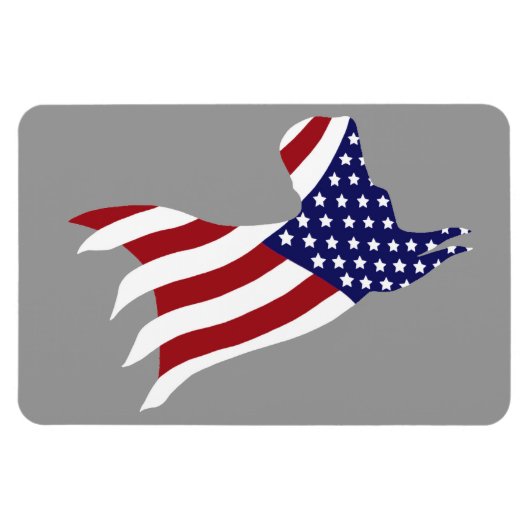 Magnet Flexible USA Pride Great Dane (Horizontal)