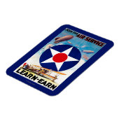 Magnet Flexible USA - Rejoignez le service aérien Learn-Earn (Côté Gauche)