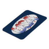 Magnet Flexible USA Shimmer et Stars Word Art (Côté Gauche)