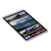 Magnet Flexible Ushuaia - I Love - Argentine - (Côté Droit)