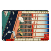 Magnet Flexible Utagawa Hiroshige - Champs de riz Asakusa (Horizontal)