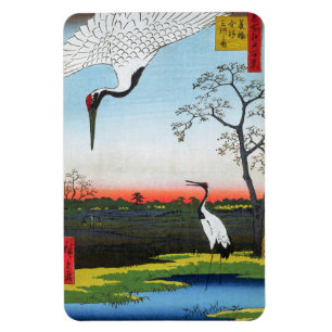 Magnet Flexible Utagawa Hiroshige - Minowa, Kanasugi, Mikawashima