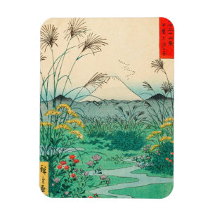 Magnet Flexible Utagawa Hiroshige - Plaine d'Otsuki dans la provin