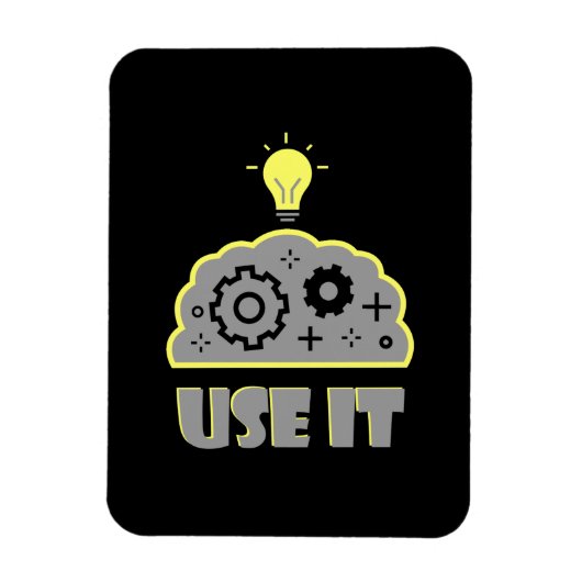 Magnet Flexible Utiliser votre cerveau (Vertical)