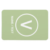 Magnet Flexible V pour Vegan Diète logo naturel personnalisé (Horizontal)