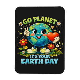 Magnet Flexible Va planète C'est votre journée verte de la Terre