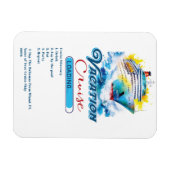 Magnet Flexible Vacances amusantes Chargement de croisière Porte d (Horizontal)