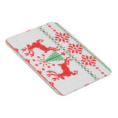 Magnet Flexible Vacances Blanc Knit Ugly Sweater Ho Deer (Côté Droit)