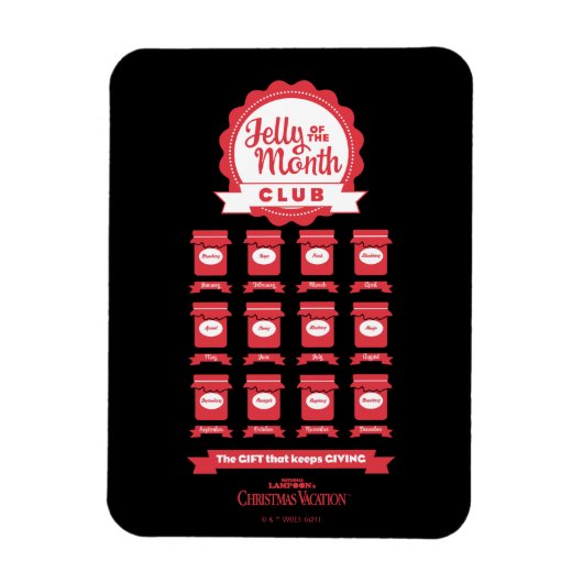 Magnet Flexible Vacances de Noël | Jelly of the Month Club (Vertical)